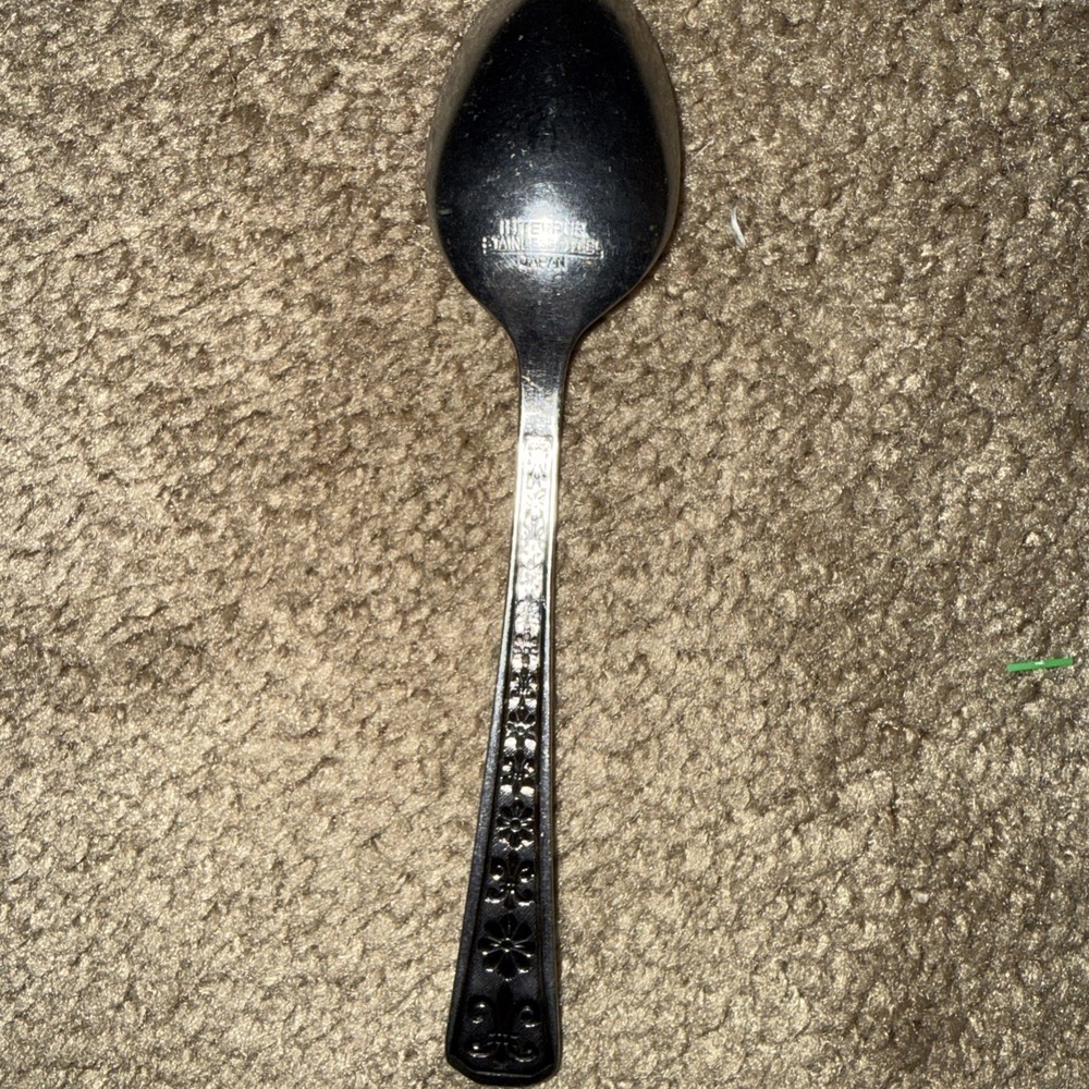 Interpur Florenz Stainless Steel Teaspoon Petal Vintage - Picture 4 of 5